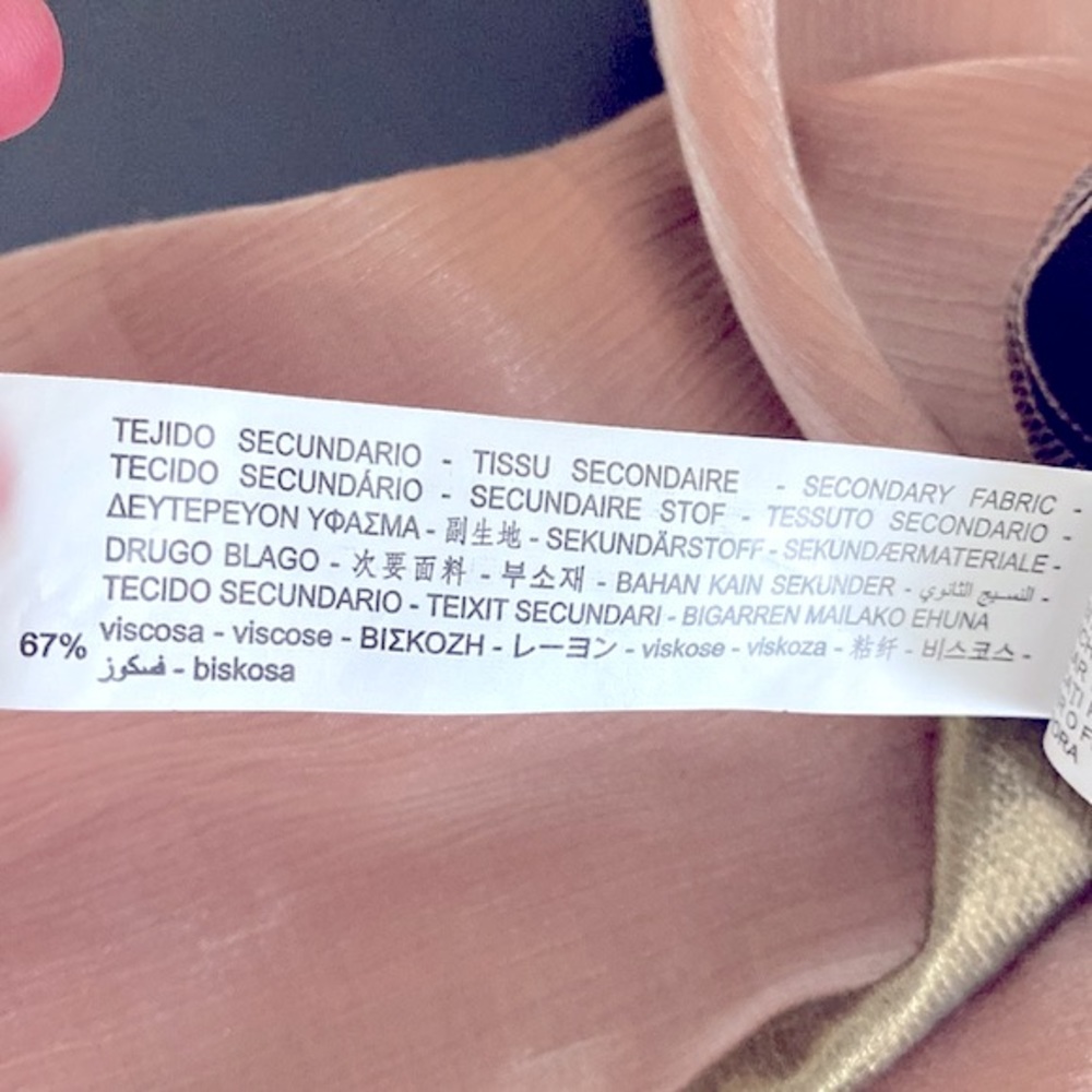 Zara Pink Metallic Satin Effect Joggers.  Size XS - Picture 15 of 16